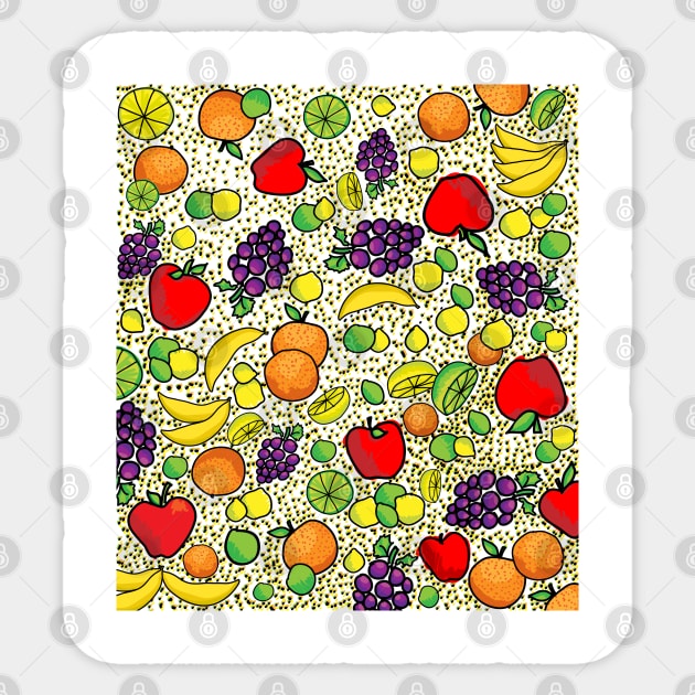 fruit pattern Sticker by lateefo